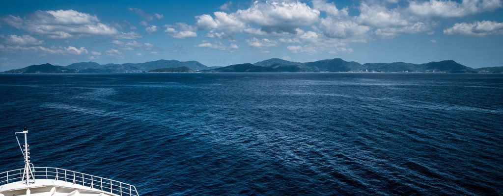 cruise, ship, travel, ocean, boat, water, nautical, sky, blue, sea, maritime, horizon, cruising, nature, blue sky